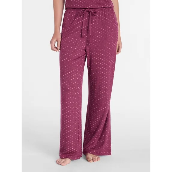 Joyspun Women’s Modal Blend Ribbed Sleep Pants, 29'' Inseam, Sizes XS-3X | Walmart (US)