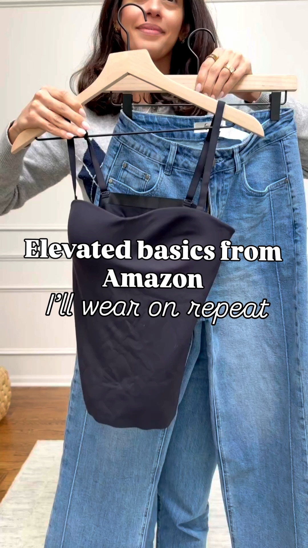 Elevated basics from Amazon
Tank top with built in bra and jeans under $50
I’m wearing a size small on the tank and 4 on the jeans!

#LTKmomlife #LTKootd #LTKSeasonal