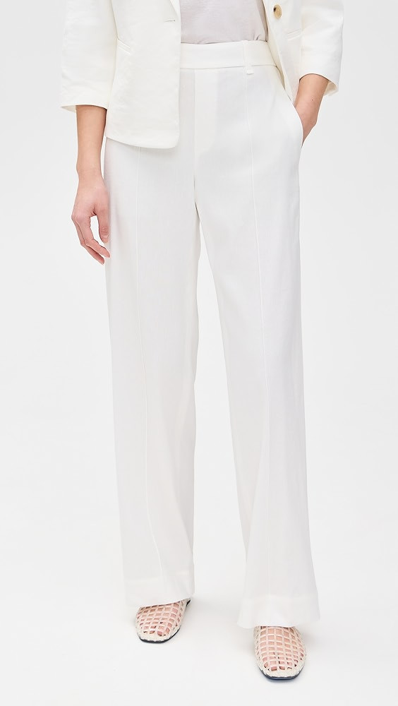 Vince High Rise Pull On Linen Pants | Shopbop | Shopbop