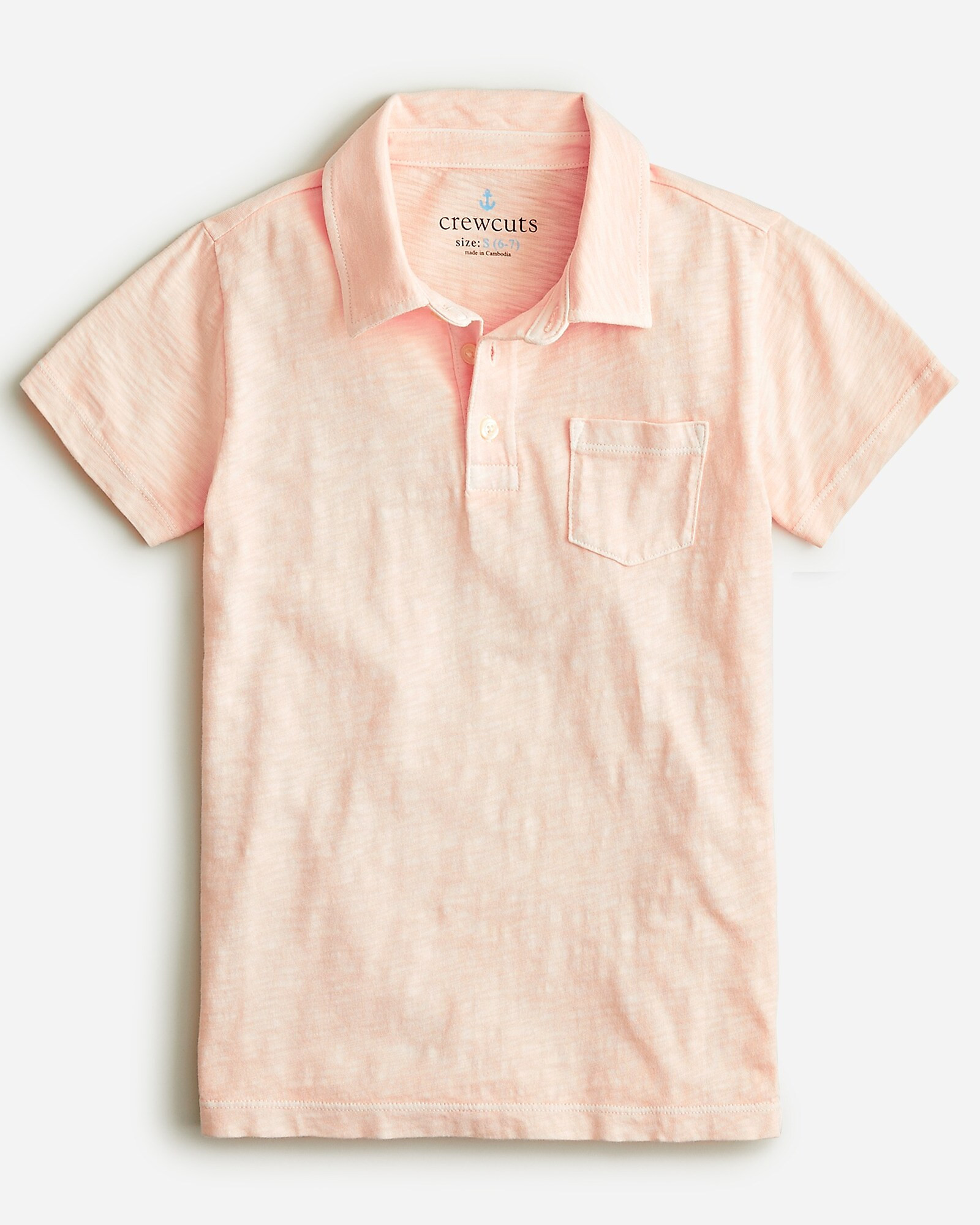 Kids' short-sleeve garment-dyed polo shirt | J. Crew US
