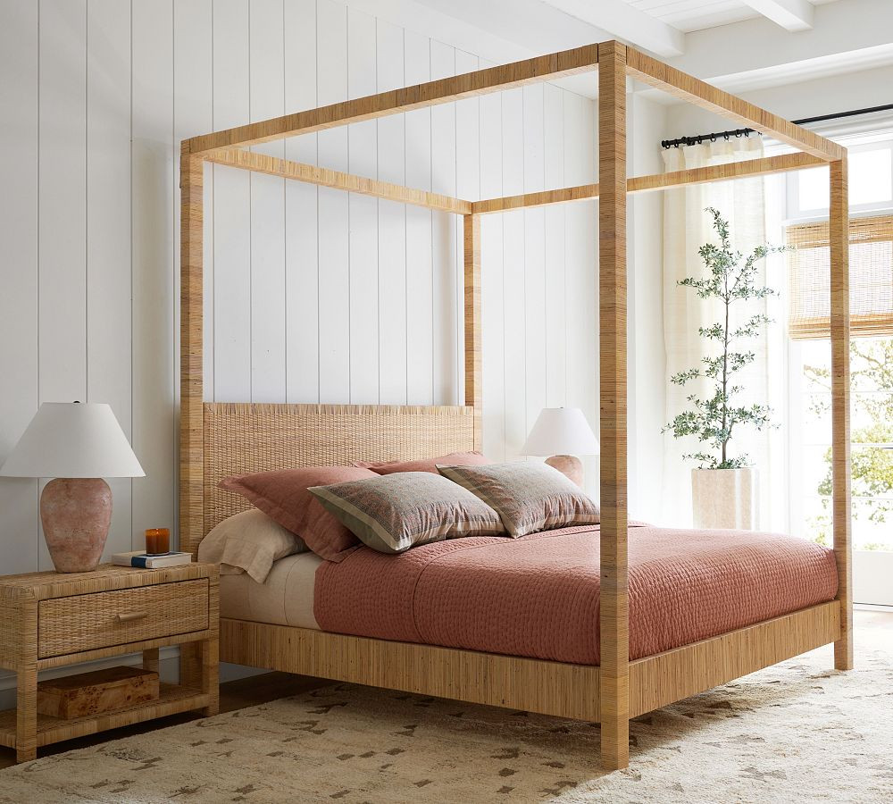 Cala Woven Canopy Bed | Pottery Barn (US)