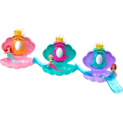 Disney Princess Mermaid Bath Reveal Small Dolls, Surprise Shell Playsets with Slide Accessories | Target
