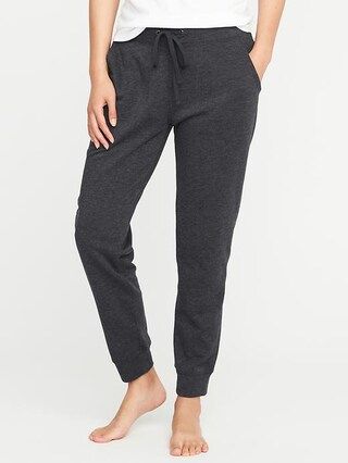 Old Navy Womens French-Terry Lounge Joggers For Women Dark Charcoal Gray Size M | Old Navy US