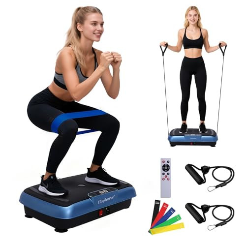 Vibration Plate Machine,180 Speeds Shake Plate for Lymphatic Drainage Weight Loss, Vibrating Fitness Platform 460LB Capacity Whole Body Workout with Bluetooth Home Exercise Gym Equipment for Women Men | Amazon (US)
