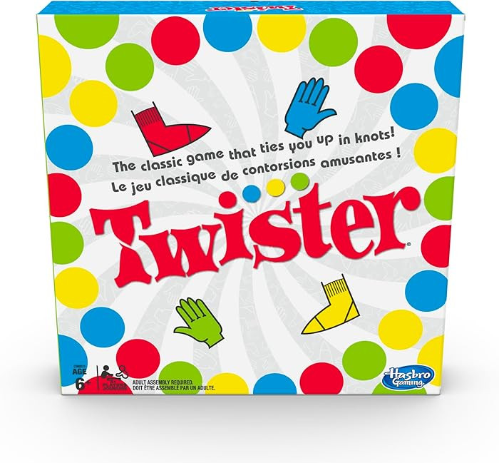 Hasbro Twister Game, Party Game, Classic Board Game for 2 or More Players, Indoor and Outdoor Gam... | Amazon (CA)
