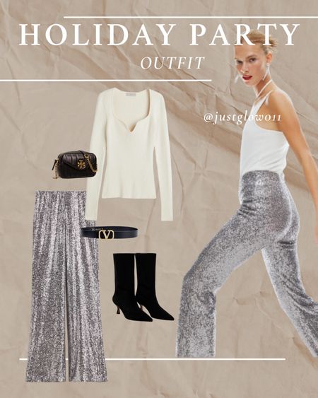 Holiday party outfit
Thanksgiving outfit
Sequin pants
Black boots black booties valentino dupe designer belt dupe splurge or save tory burch bag camera bag black bag stylish look
Fall staples 
Fall outfit
 

#LTKstyletip #LTKSeasonal #LTKHoliday