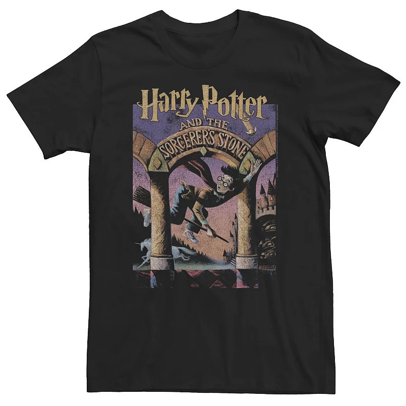 Big & Tall Harry Potter The Sorcerer's Stone Book Cover Tee, Men's, Size: 3XL, Black | Kohl's