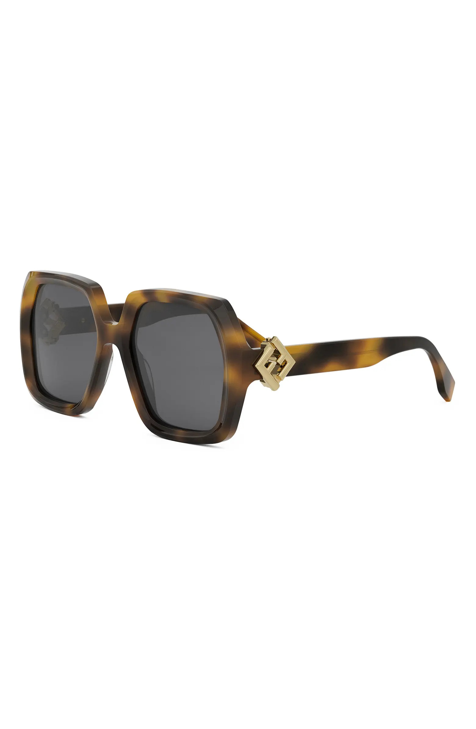 'Fendi Diamonds 51mm Square Sunglasses | Nordstrom