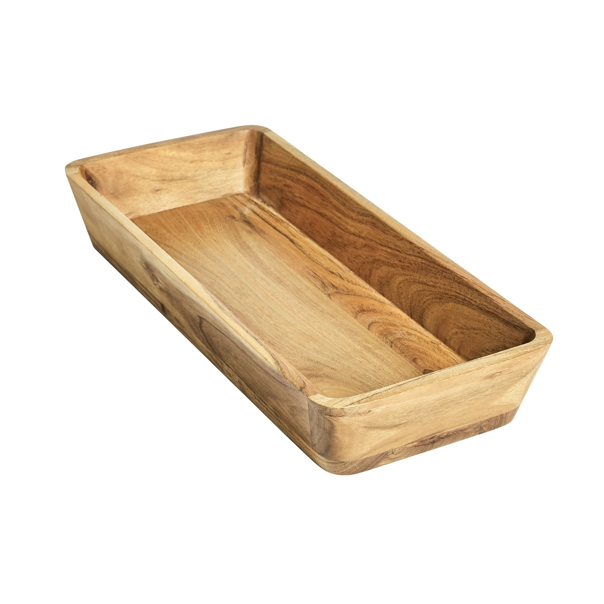 Better Homes & Gardens- Acacia Wood Oval Bowl, Natural Finish Brown - Walmart.com | Walmart (US)