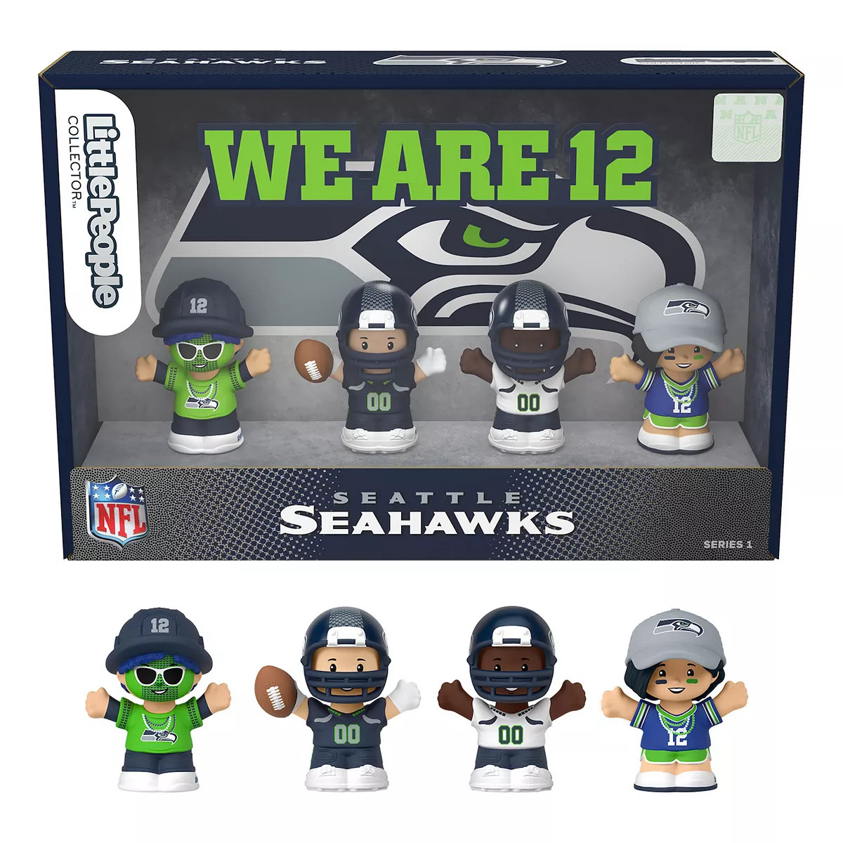 Fisher-Price Little People 4-Pack Seattle Seahawks Figures Collector Set | Kohl's