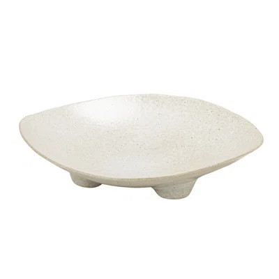 Speckled Stoneware Footed Platter | Wayfair North America