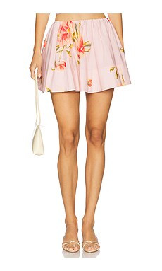 Lovers and Friends Petal Mini Skirt in Pink Nola Floral from Revolve.com | Revolve Clothing (Global)