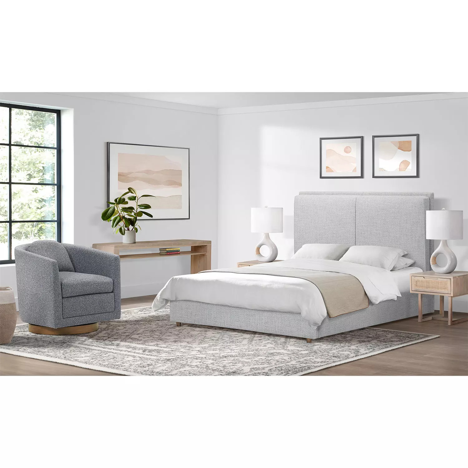 details by Becki Owens Harper Upholstered Bed Frame, Assorted Colors & Sizes | Sam's Club