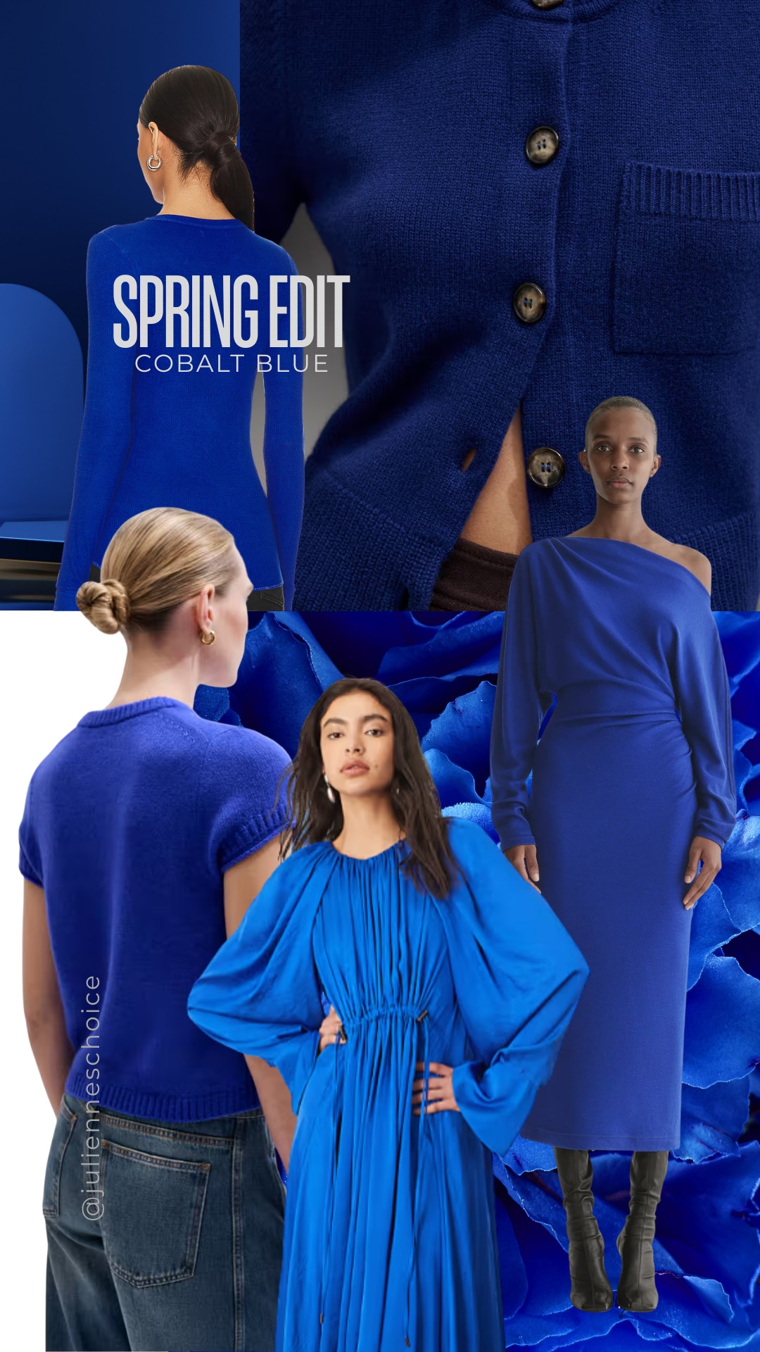 Spring layers & Timeless Denim.
Bold color, clean tailoring.
Shop strong cobalt silhouettes inspired by SS26.✨julienneschoice 


#springfashion #springoutfits #quietluxury #capsulewardrobe #minimalstyle #SS26 #CobaltBlue 

 #LTKootd #LTKSeasonal