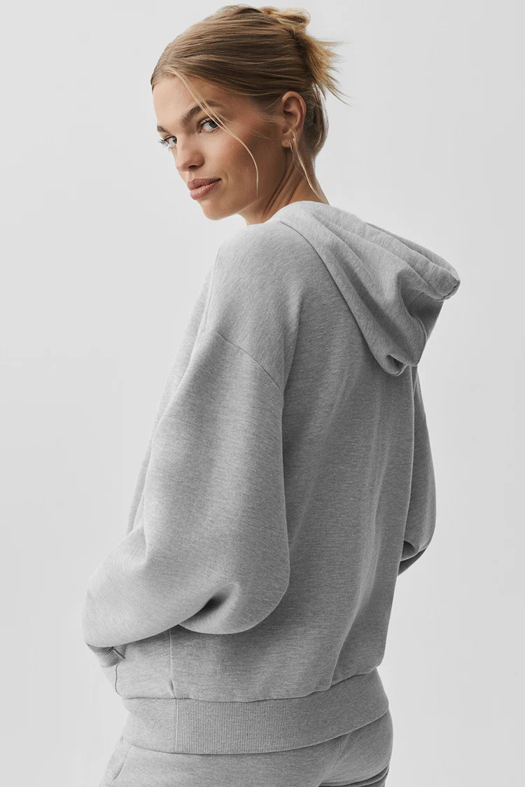 Accolade Full Zip Hoodie - Gravel | Alo Yoga (US)