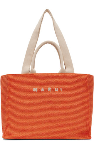 Marni - Orange Large East-West Tote | SSENSE