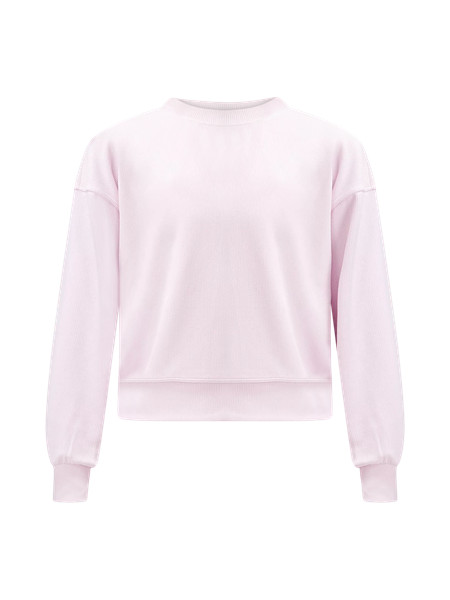 Ribbed Softstreme Perfectly Oversized Cropped Crew | Women's Hoodies & Sweatshirts | lululemon | Lululemon (US)