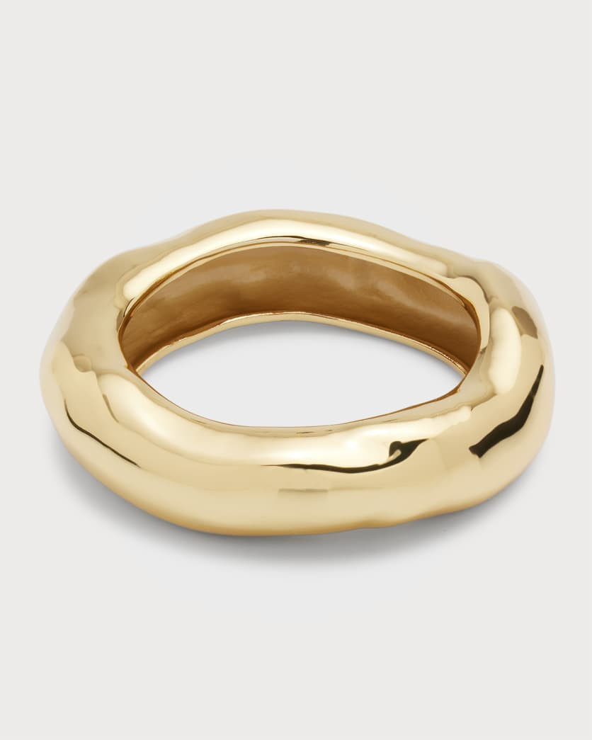 Alexis Bittar Wide Molten Bangle, Size Small | Neiman Marcus