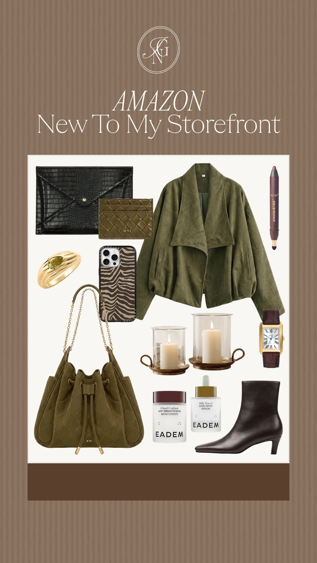 New Amazon fall finds for an effortlessly elevated season. 🤎 From olive green jackets and suede handbags to sleek ankle boots, timeless accessories and cozy home accents, these luxe-looking picks belong on your fall wishlist.

#amazonfinds #amazonfashion #amazonhome #fallfinds #fallfashion #fallstyle #amazonmusthaves #luxeforless #designerlookforless

#LTKootd #LTKSeasonal #LTKHome