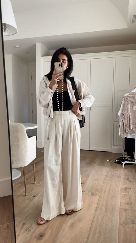 New arrivals from Anthropologie I'm just shy of 5-7" for reference wearing the size 2 white trousers #StylinByAylin #Aylin

#LTKSeasonal #LTKVideo #LTKStyleTip