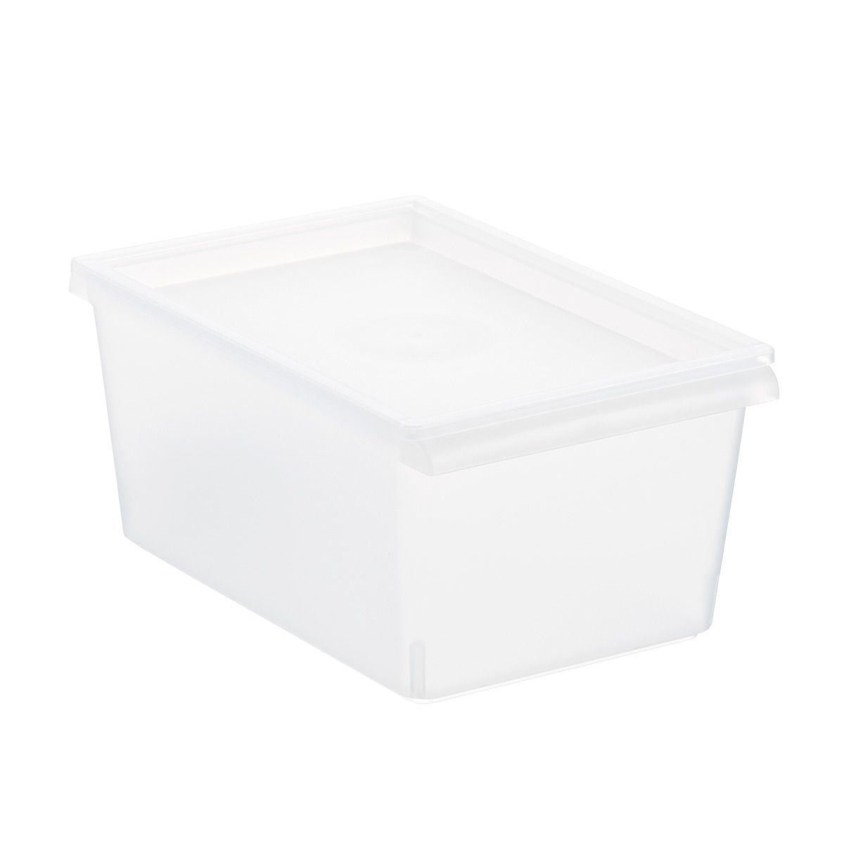 Clear Plastic Stacking Bins with Lids | The Container Store