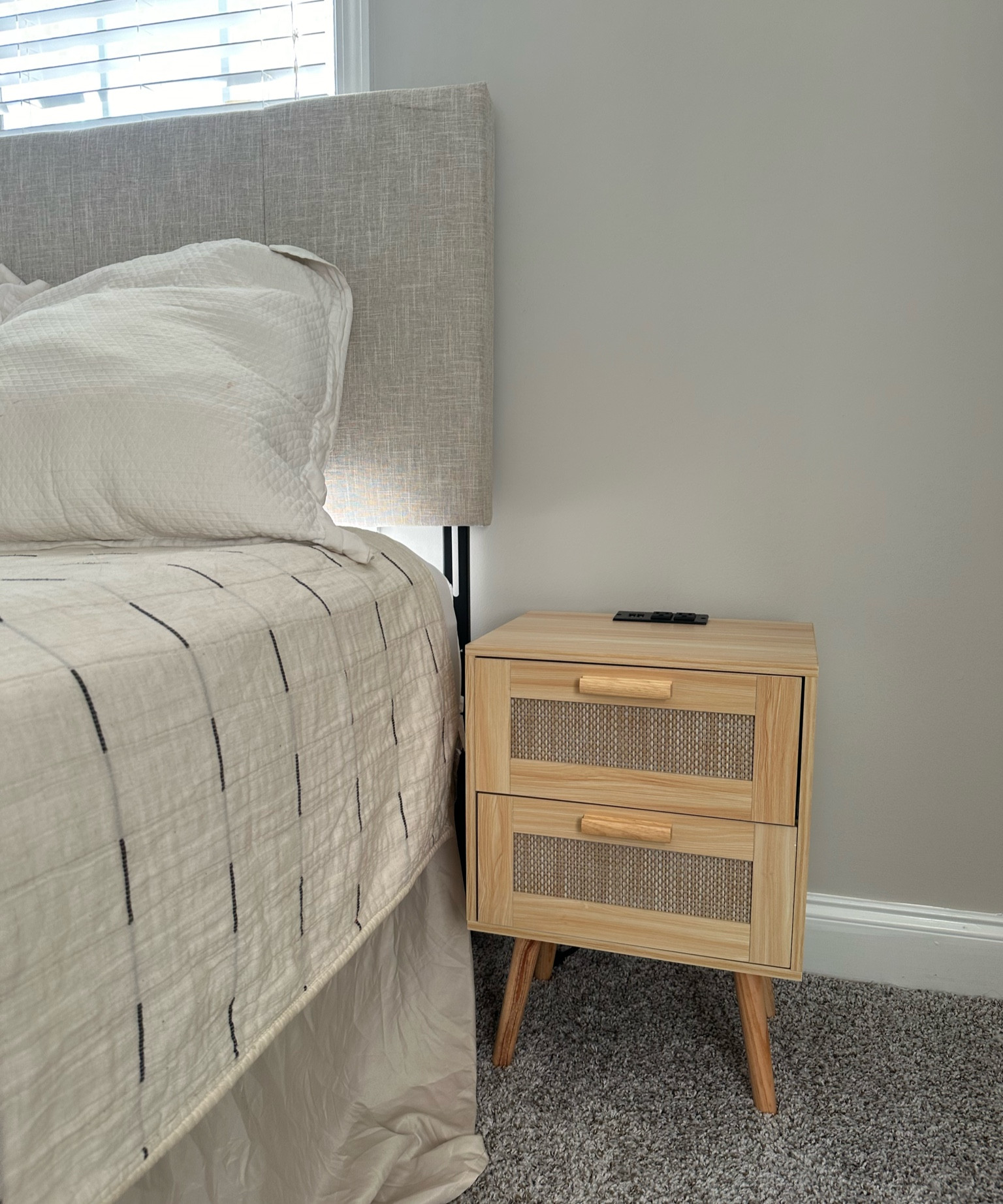 This headboard and nightstand were both recent Amazon purchases! 

Great if you’re going for a neutral vibe!✨

#LTKhome