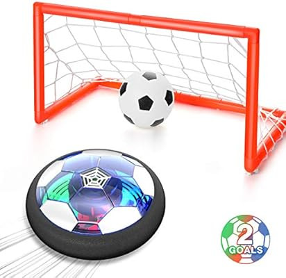 WisToyz Kids Toys Hover Soccer Ball Set Rechargeable Air Soccer, Indoor Soccer Ball with LED Ligh... | Amazon (US)