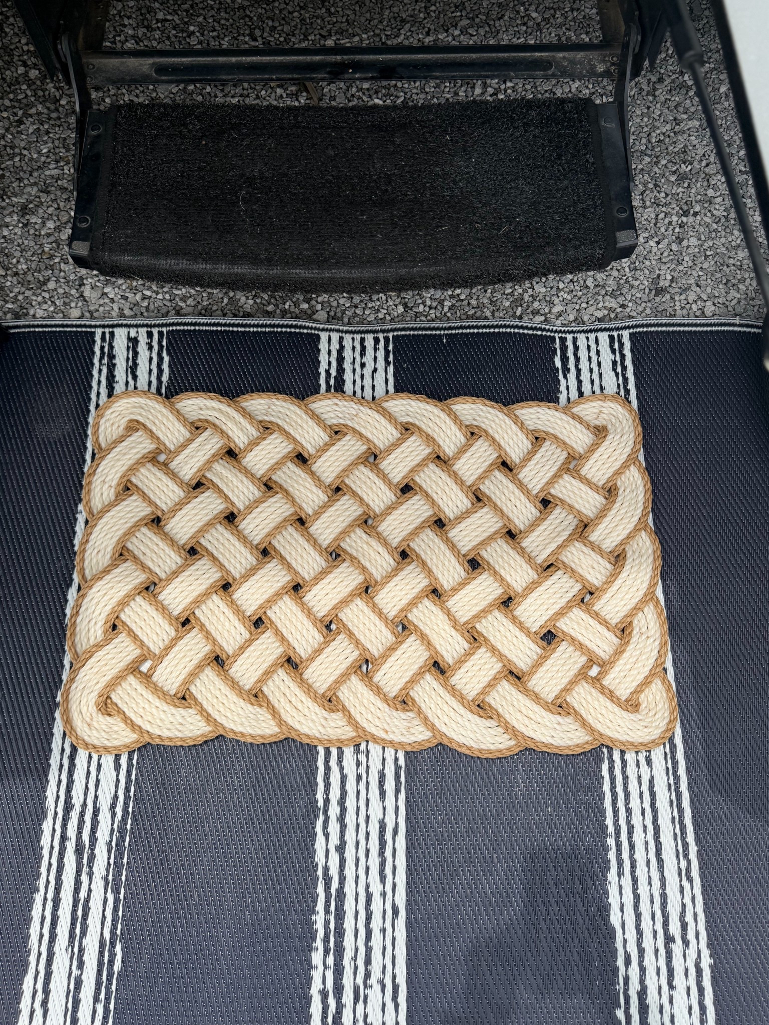 Loving this outdoor braided doormat for the camper! It’s made of PVC & will be so easy to hose off! 🙌 Also loving the high end look but affordable price tag! 

#LTKFindsUnder50 #LTKHome #LTKSeasonal