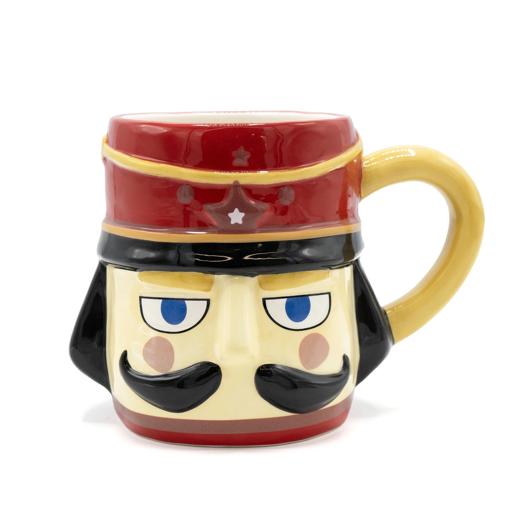 Stoneware Nutcracker Mug, Red and Black, 18 fl oz, by Holiday Time | Walmart (US)