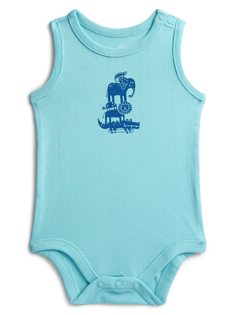 Wonder Nation Baby Boy Tank Bodysuit, Sizes 0-24 Months - Walmart.com | Walmart (US)