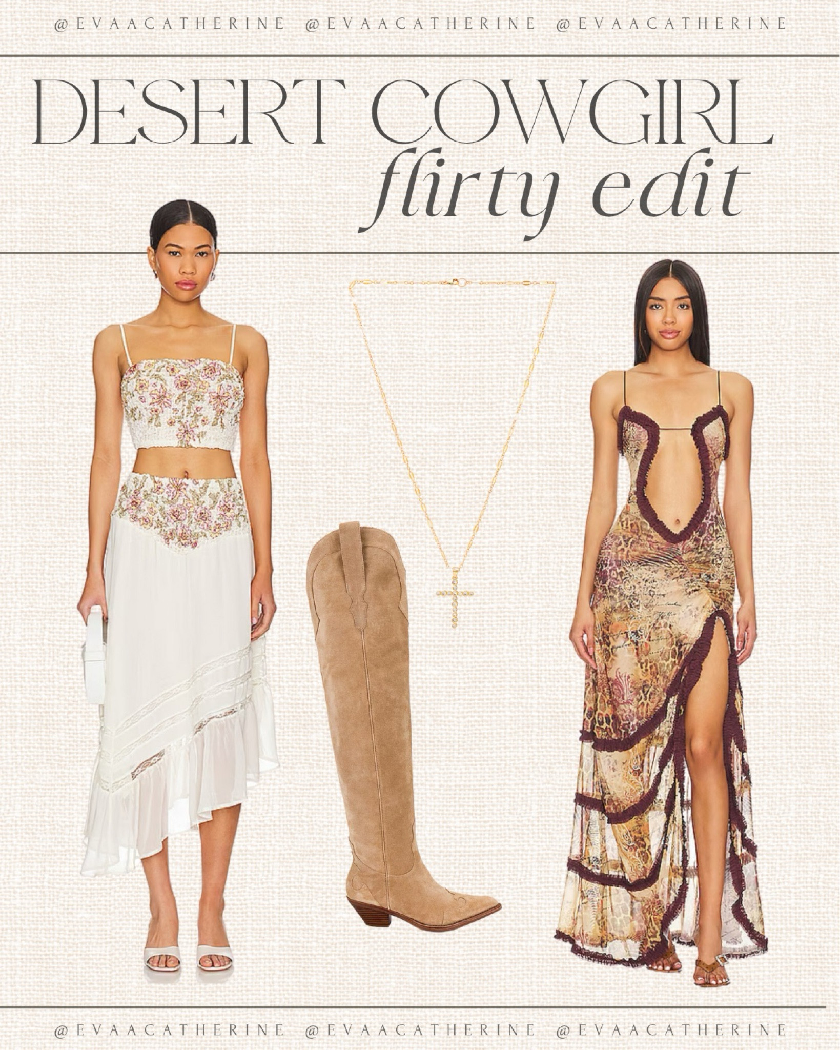 These flirty western inspired festival outfits are perfect for desert days spent at stagecoach & Coachella!





#LTKFestival #LTKfindsunder100 #LTKshoecrush
