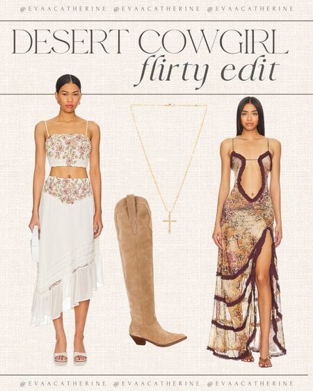 These flirty western inspired festival outfits are perfect for desert days spent at stagecoach & Coachella!





#LTKFestival #LTKfindsunder100 #LTKshoecrush