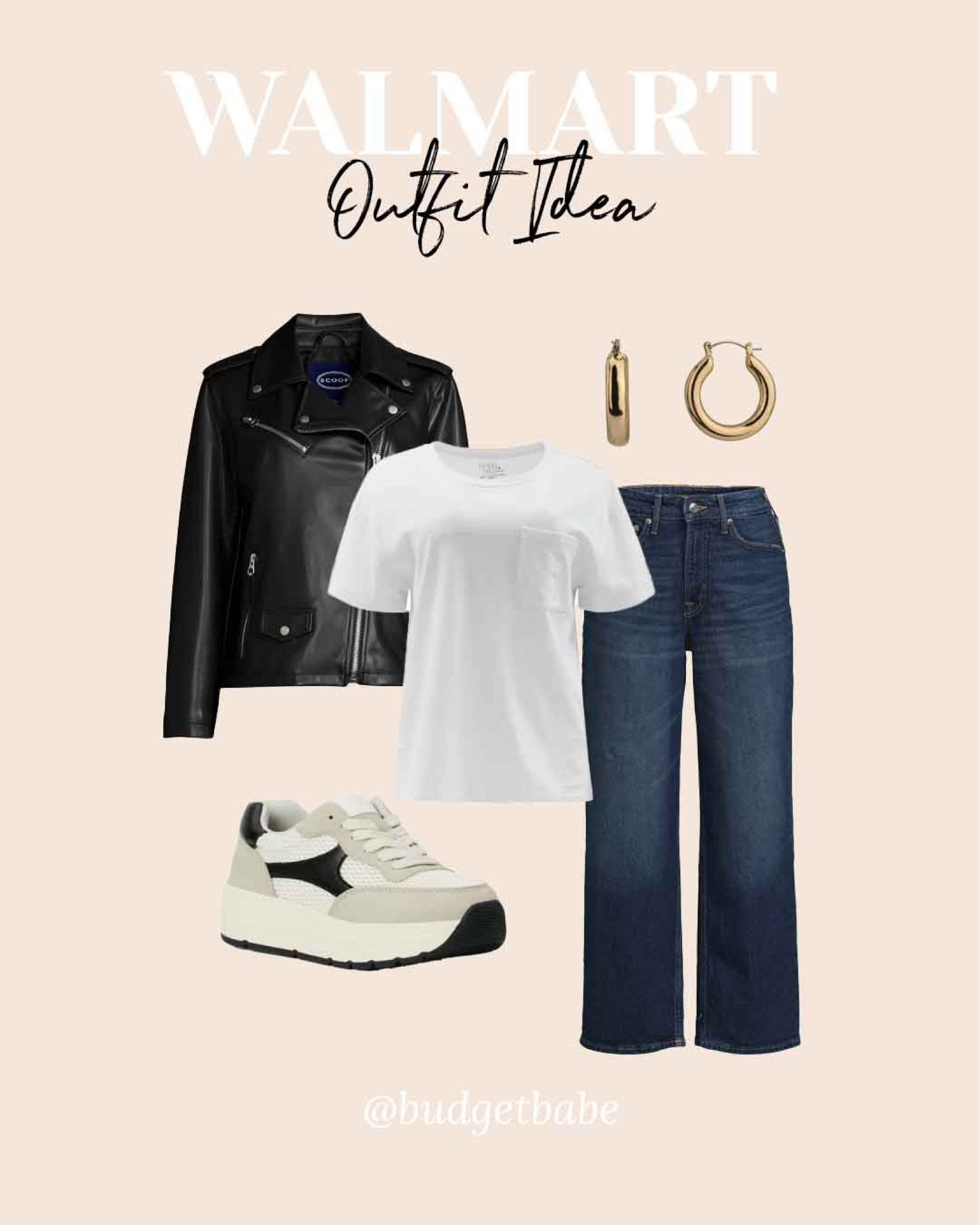 Walmart outfit idea with this faux leather moto jacket and straight leg jeans #walmartpartner #walmartfashion #walmart @walmart @walmartfashion #walmartfinds #iywyk

#LTKfindsunder50 #LTKfindsunder100 #LTKstyletip