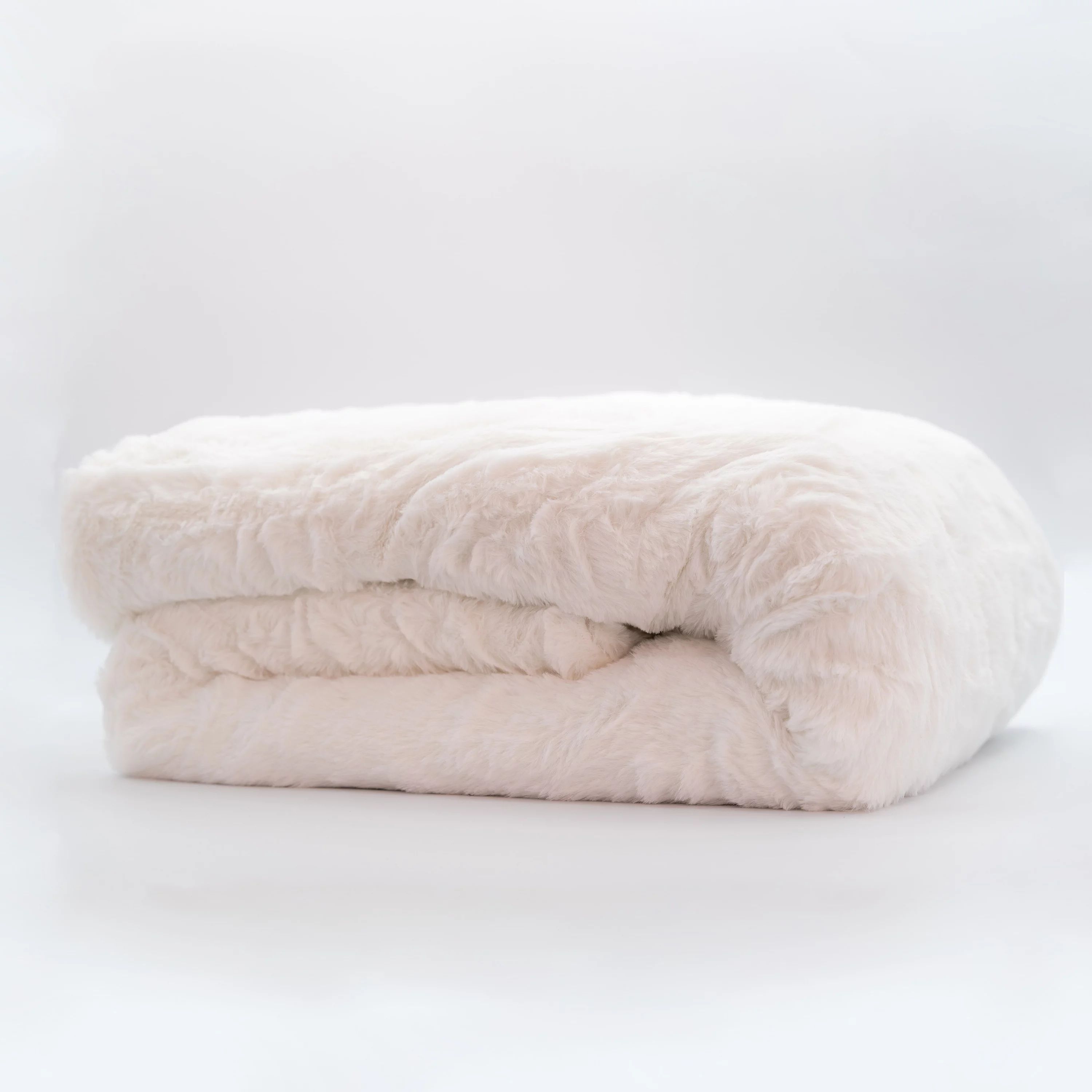 Tranquility Faux Fur 12lb Weighted Blanket with Washable Cover - Walmart.com | Walmart (US)