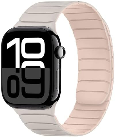 Tasikar Magnetic Bands Compatible with Apple Watch 42mm(Series 11/Series 10) 41mm 40mm 38mm Soft ... | Amazon (US)