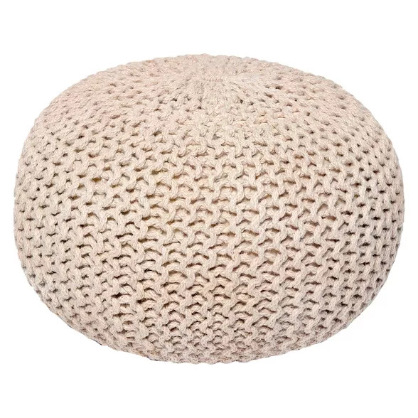 Ivory Jute Pouf - Anji Mountain | Target