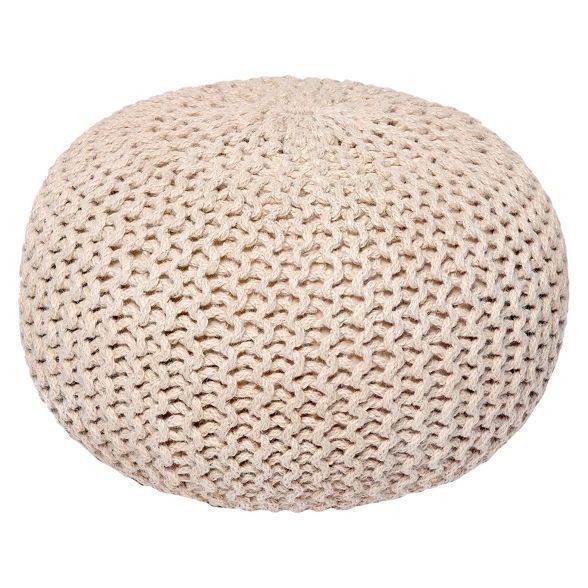 Ivory Jute Pouf - Anji Mountain | Target