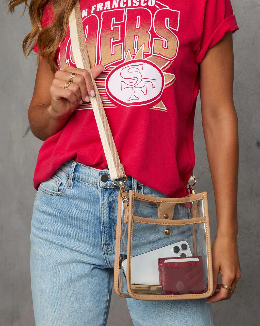 Bag Check Clear PVC Crossbody Bag | VICI