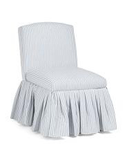 20x30 Striped Vail Accent Chair With Gathered Skirt | New Arrivals | TJ Maxx