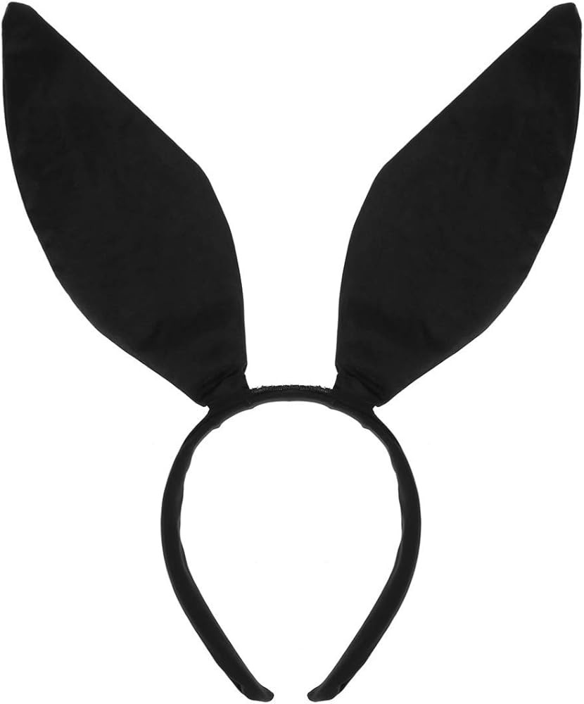 Black Bunny Ears Cosplay for Easter, Cute Bunny Rabbit Ears Halloween Costume Halloween Party Acc... | Amazon (US)