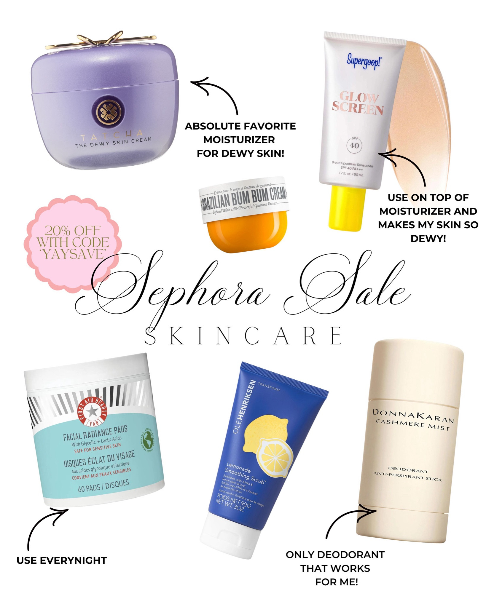 These are my favorite skincare products! I use these everyday.

I get the SPF in the shade “Sunrise”

Spring 2024 Sephora Savings Event



#LTKxSephora #LTKbeauty #LTKsalealert