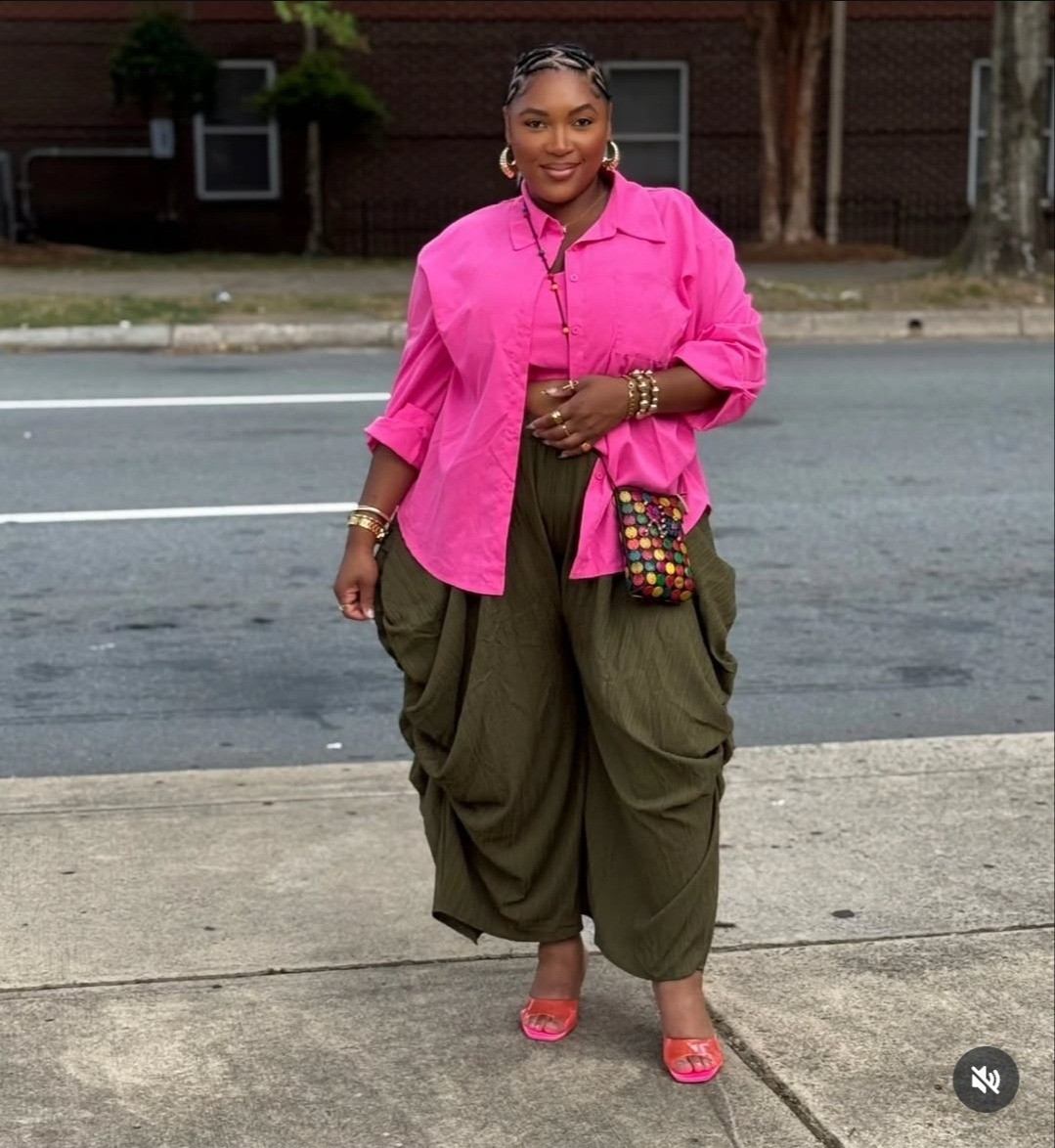 Such a comfy and statement combo!

