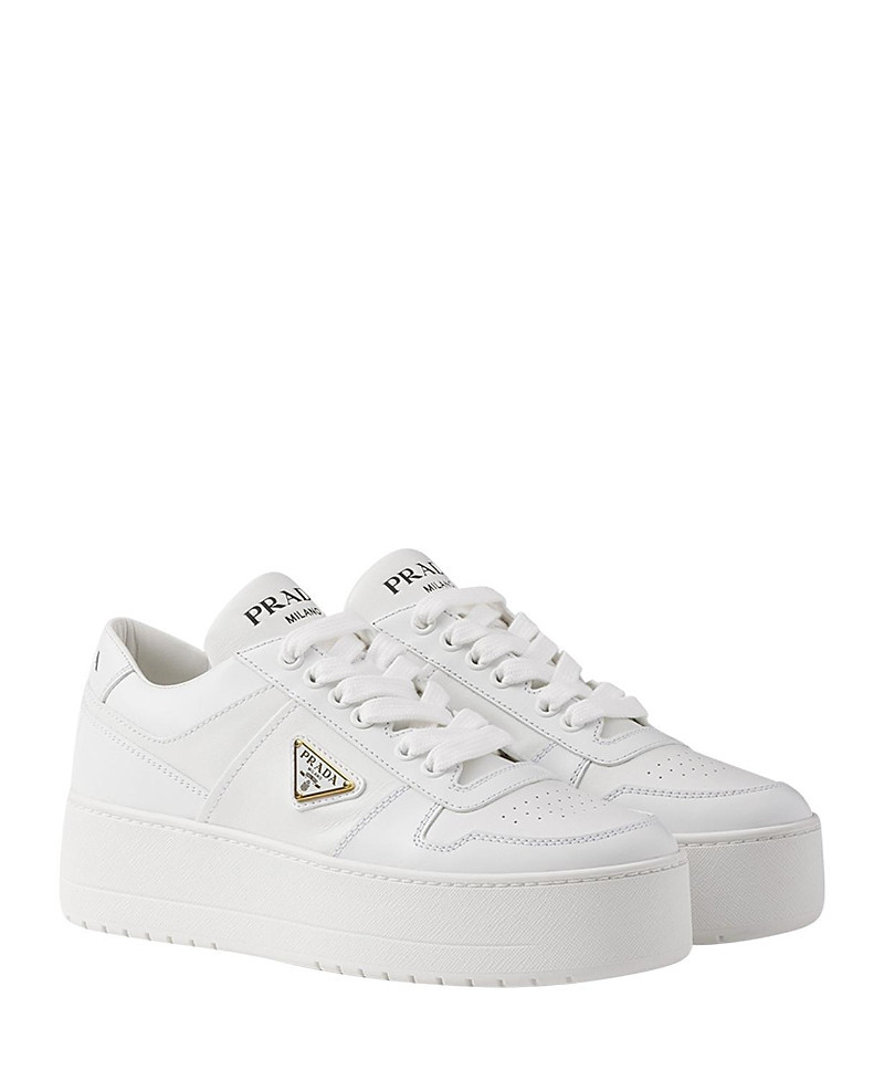 Prada Women's Downtown Bold Leather Sneakers | Bloomingdale's (US)