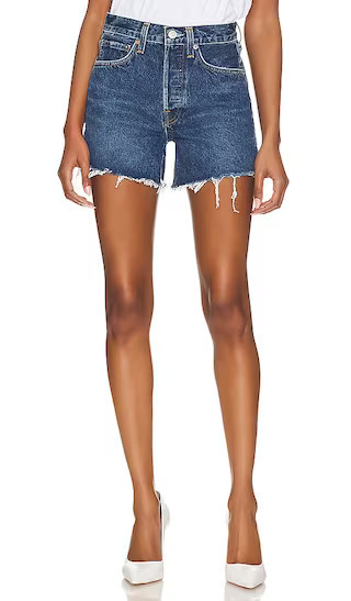 AGOLDE Parker Long in Denim-Dark. - size 25 | Revolve Clothing (Global)