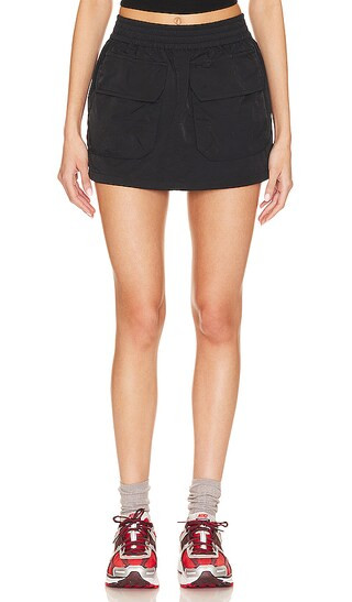 Britt Mini Skirt in Black | Revolve Clothing (Global)
