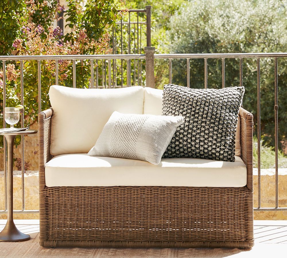 Atwood Outdoor Loveseat | Pottery Barn (US)