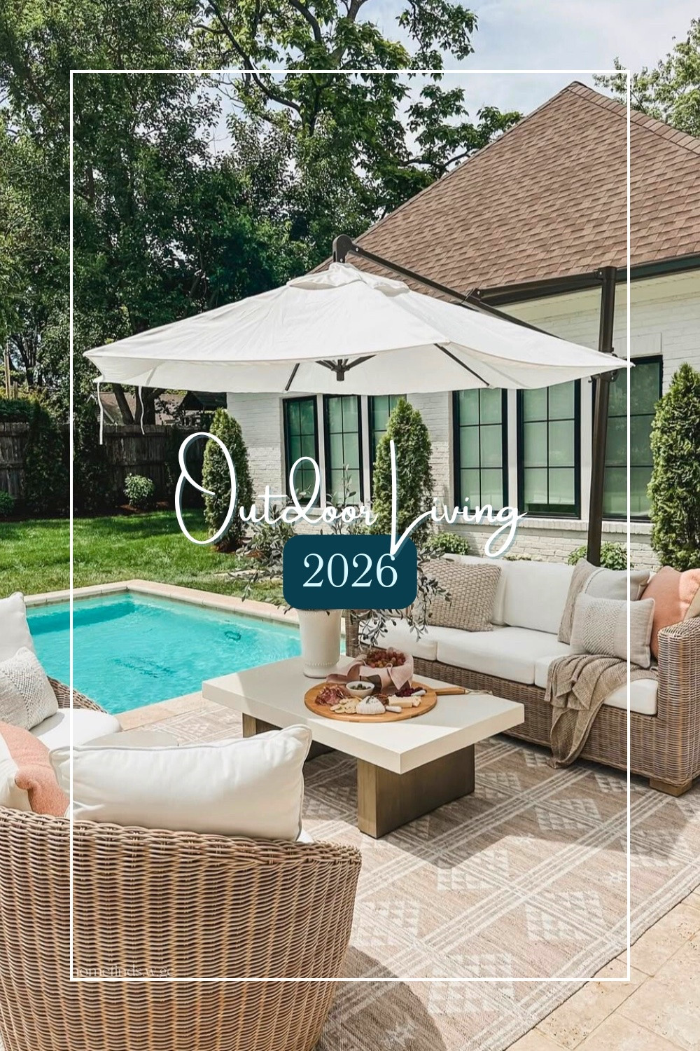 Chic backyard dining with woven patio chairs, warm wood table, and poolside views ☀️🌿 A perfect outdoor entertaining setup for summer gatherings and relaxed evenings.

#OutdoorDining #BackyardInspo #PatioDecor #PoolsideLiving #OutdoorEntertaining #SummerHosting #WovenFurniture #OutdoorStyle #LuxuryOutdoor #LTKhome

#LTKSeasonal #LTKHome #LTKSpringSale