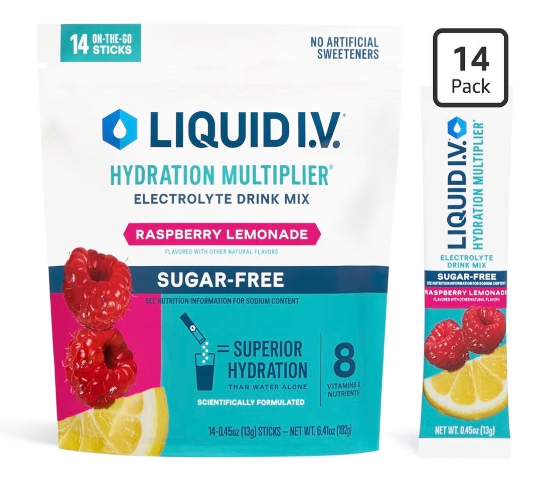 I’m a huge fan of Liquid IV since it helps me stay hydrated, as I get bored with regular water sometimes 💦 Their latest sugar free launch - Raspberry Lemonade -is fantastic, and I wanted to share since I know there are a lot of fellow Liquid IV fans. It tastes like a delicious glass of crisp lemonade 🍋 and is so fitting for the warmer months! (Tip - Liquid IV can even be purchased with a HSA account via Amazon, as electrolyte products like this and Gatorade are considered health related.)

#LTKSaleAlert #LTKActive #LTKselfcare