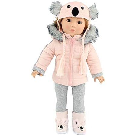 Emily Rose 14 Inch Doll Clothes | 4-Piece 14.5" Doll Winter Snow Coat Koala Outfit Set, Includes Ado | Amazon (US)