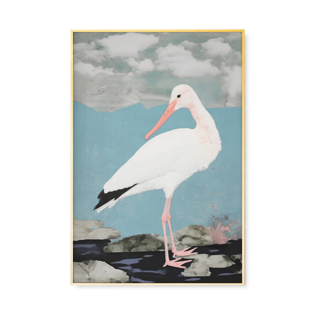 Imperial Marsh Bird No. 1 | High-End Abstract Wall Art | Urban Garden Prints